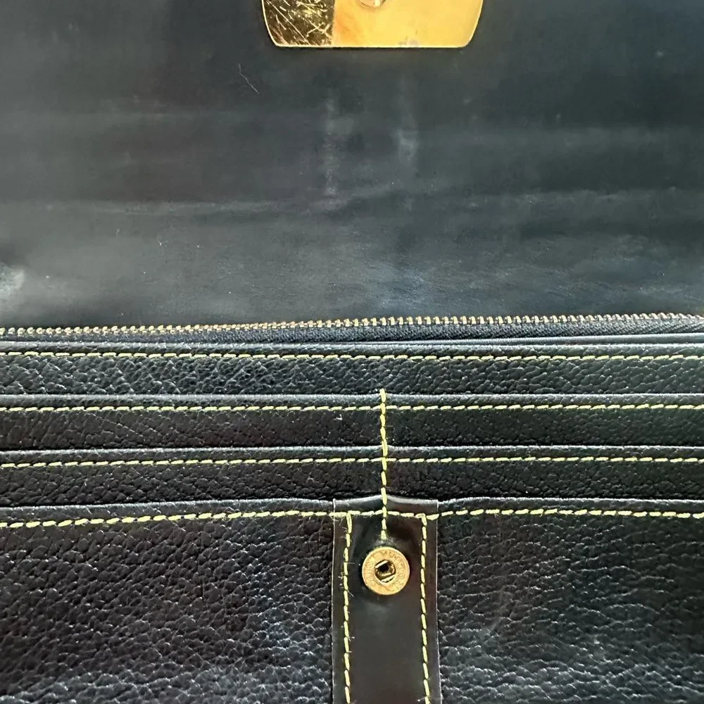 Louis Vuitton Suhali Le Favori Black Leather Wallet